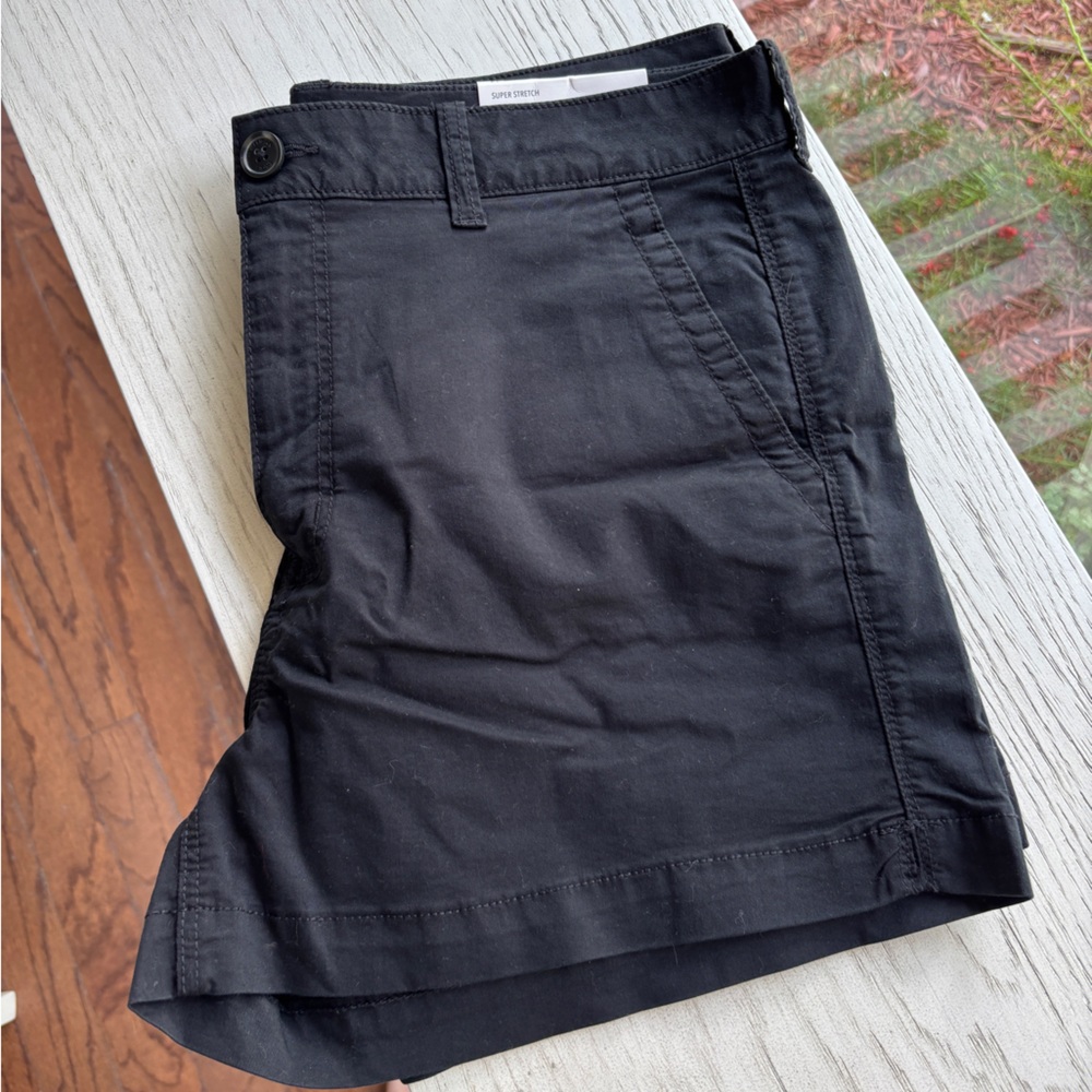 American Eagle Outfitters Black Flat-Front Men's Shorts